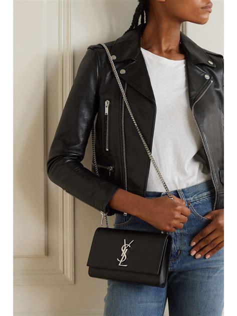 ysl kate monogram small black|SAINT LAURENT Kate small textured.